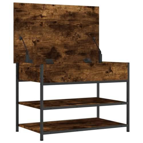 Klupa za cipele boja dimljenog hrasta 70x42,5x50 cm drvena - Dimljeni hrast 70 x 42.5 x 50 cm Cijena