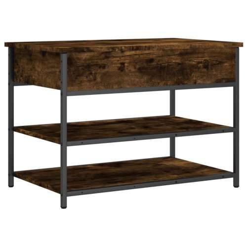 Klupa za cipele boja dimljenog hrasta 70x42,5x50 cm drvena - Dimljeni hrast 70 x 42.5 x 50 cm Cijena