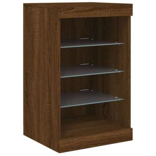 Komoda s LED svjetlima smeđa boja hrasta 164 x 37x 67 cm - Smeđi hrast 1 Cijena