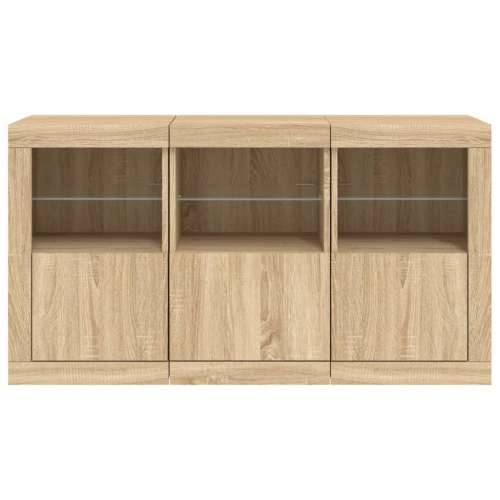 Komoda s LED svjetlima boja hrasta sonome 123x37x67 cm - sonoma hrast 1 Cijena