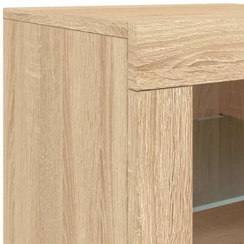 Komoda s LED svjetlima boja hrasta sonome 123x37x67 cm - sonoma hrast 1 Cijena