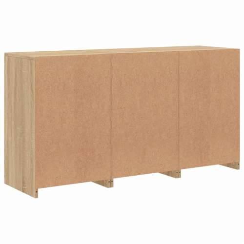 Komoda s LED svjetlima boja hrasta sonome 123x37x67 cm - sonoma hrast 1 Cijena
