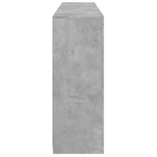 Komoda s LED svjetlima 3 kom siva boja betona konstruirano drvo - Beton siva 3 Cijena