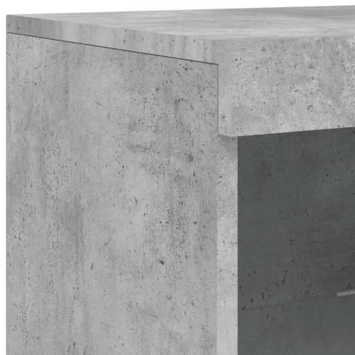 Komoda s LED svjetlima 3 kom siva boja betona konstruirano drvo - Beton siva 3 Cijena