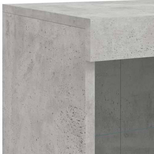 Komoda s LED svjetlima 3 kom siva boja betona konstruirano drvo - Beton siva 3 Cijena