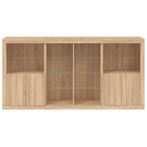 Komoda s LED svjetlima boja hrasta sonome 202x37x100 cm - sonoma hrast 1 Cijena