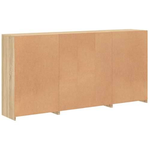 Komoda s LED svjetlima boja hrasta sonome 202x37x100 cm - sonoma hrast 1 Cijena