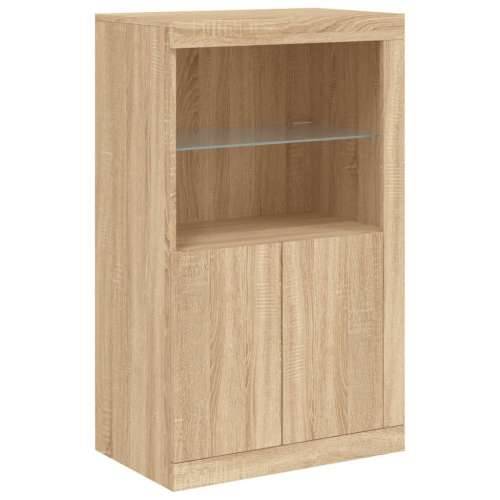 Komoda s LED svjetlima boja hrasta sonome 202x37x100 cm - sonoma hrast 1 Cijena