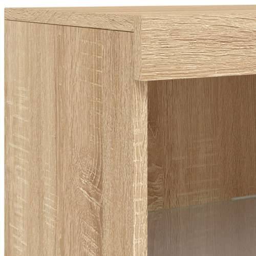 Komoda s LED svjetlima boja hrasta sonome 202x37x100 cm - sonoma hrast 1 Cijena