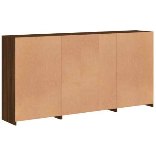 Komoda s LED svjetlima boja smeđeg hrasta 202x37x100 cm - Smeđi hrast 1 Cijena
