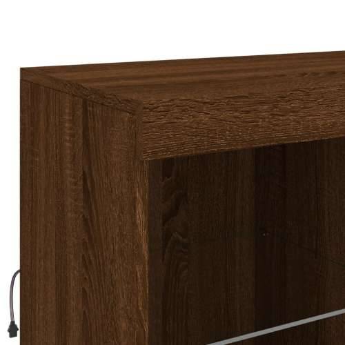 Komoda s LED svjetlima boja smeđeg hrasta 202x37x100 cm - Smeđi hrast 1 Cijena