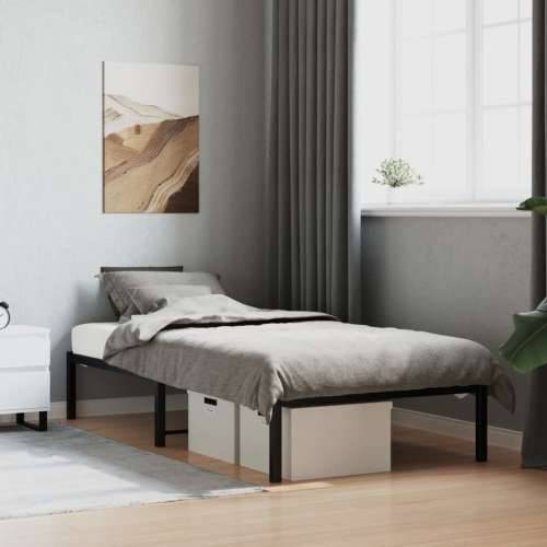 Metalni okvir za krevet crni 90 x 190 cm - Crna 90 x 190 cm Cijena