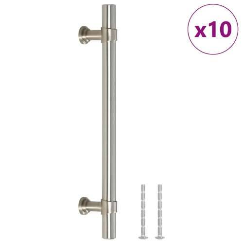 Ručke za ormarić 10 kom srebrne 128 mm od nehrđajućeg čelika - Srebrno 128 mm 10 Cijena