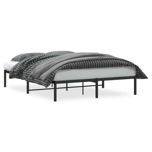 Metalni okvir za krevet crni 160x200 cm - Crna 160 x 200 cm Cijena