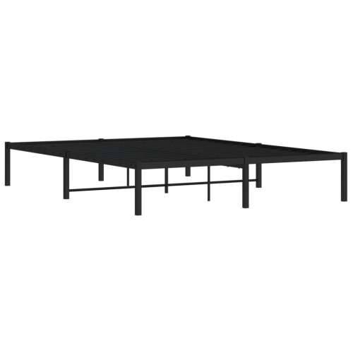 Metalni okvir za krevet crni 160x200 cm - Crna 160 x 200 cm Cijena