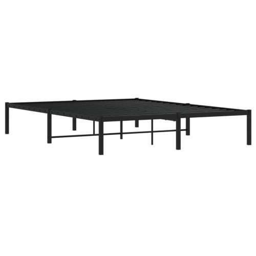 Metalni okvir za krevet crni 160x200 cm - Crna 160 x 200 cm Cijena