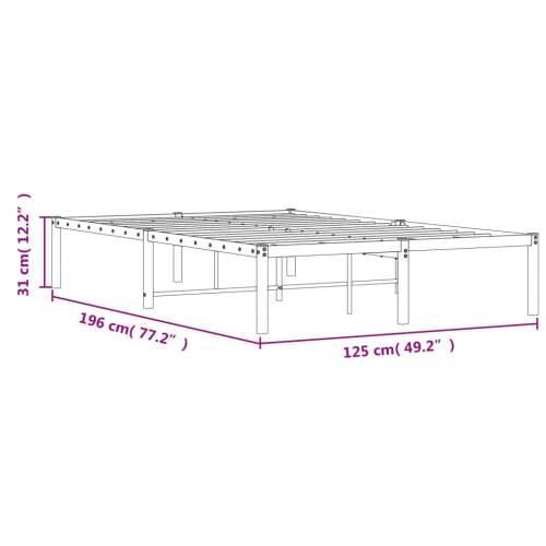 Metalni okvir za krevet bijeli 120 x 190 cm - Bijela 120 x 190 cm Cijena