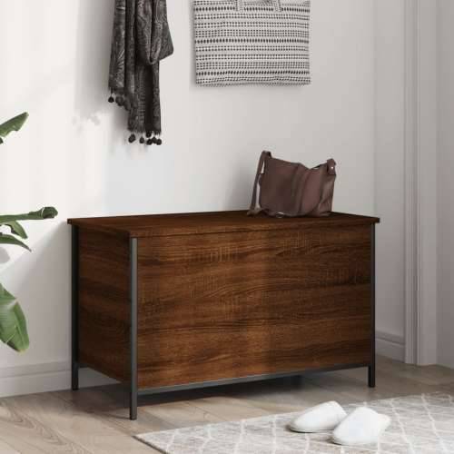 Klupa za pohranu boja smeđeg hrasta 80x42,5x50 cm drvena Smeđi hrast 80 x 42.5 x 50 cm Cijena