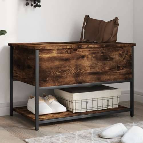 Klupa za pohranu boja hrasta 70x42,5x47cm od konstruiranog drva - Dimljeni hrast 70 x 42.5 x 47 cm Cijena