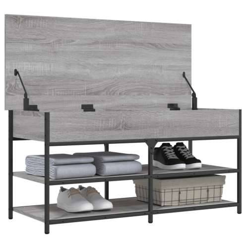 Klupa za cipele siva boja hrasta 100x42,5x50 cm drvena Sivi hrast sonoma 100 x 42.5 x 50 cm Cijena