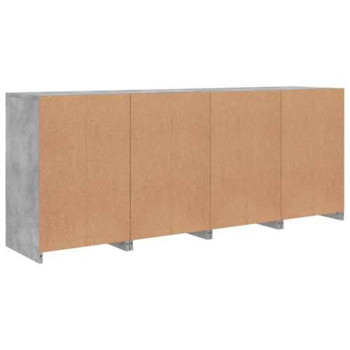 Komoda s LED svjetlima siva boja betona 164 x 37 x 67 cm - Beton siva 1 Cijena