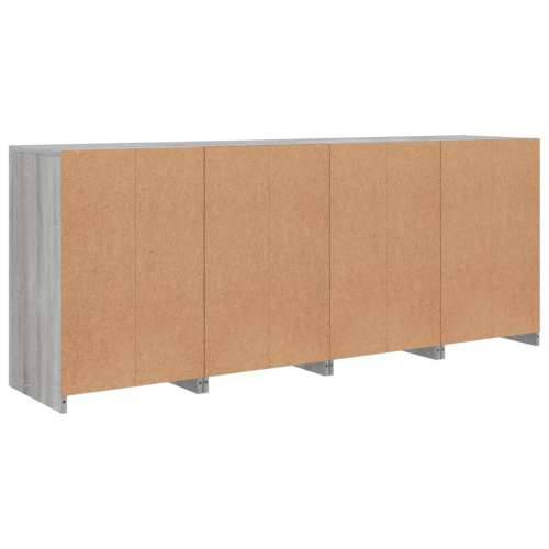 Komoda s LED svjetlima boja sivog hrasta 164 x 37 x 67 cm - Sivi hrast sonoma 1 Cijena
