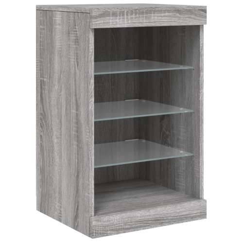 Komoda s LED svjetlima boja sivog hrasta 164 x 37 x 67 cm - Sivi hrast sonoma 1 Cijena