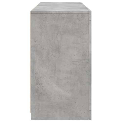 Komoda s LED svjetlima siva boja betona 123x37x67 cm - Beton siva 1 Cijena