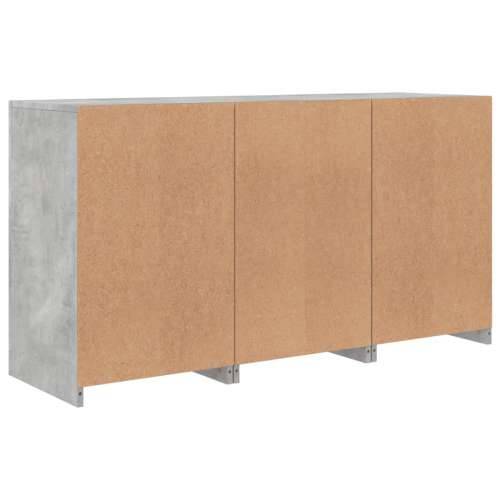 Komoda s LED svjetlima siva boja betona 123x37x67 cm - Beton siva 1 Cijena