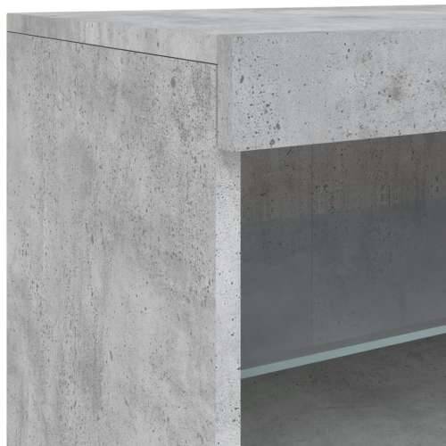 Komoda s LED svjetlima siva boja betona 123x37x67 cm - Beton siva 1 Cijena