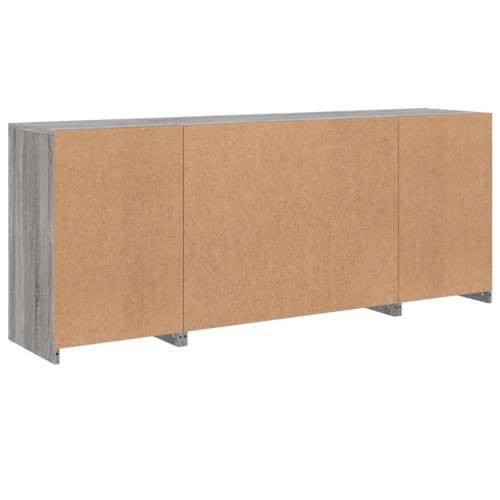 Komoda s LED svjetlima boja sivog hrasta 163x37x67 cm - Sivi hrast sonoma 1 Cijena