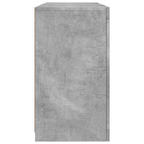 Komoda s LED svjetlima siva boja betona 123x37x67 cm - Beton siva 1 Cijena