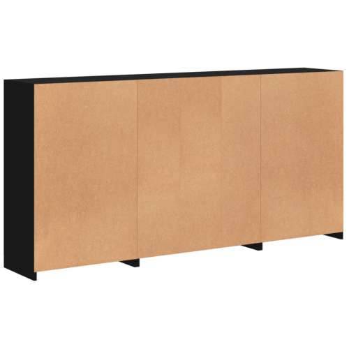Komoda s LED svjetlima crna 202x37x100 cm - Crna 1 Cijena