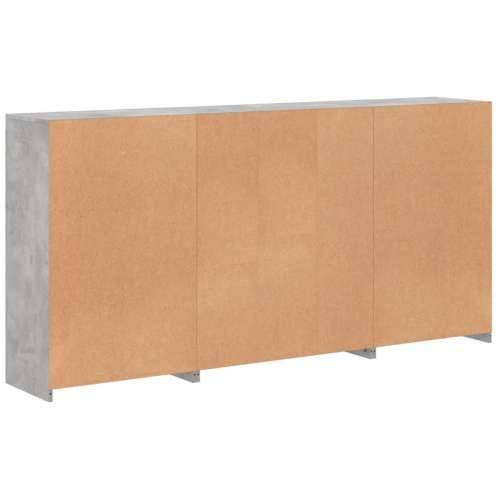 Komoda s LED svjetlima siva boja betona 202x37x100 cm - Beton siva 1 Cijena
