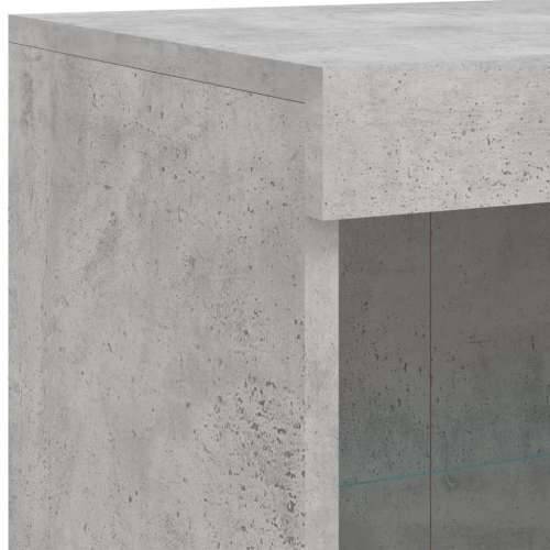 Komoda s LED svjetlima siva boja betona 202x37x100 cm - Beton siva 1 Cijena