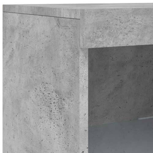Komoda s LED svjetlima siva boja betona 202x37x100 cm - Beton siva 1 Cijena