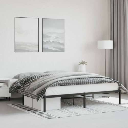 Metalni okvir za krevet crni 180x200 cm - Crna 180 x 200 cm Cijena