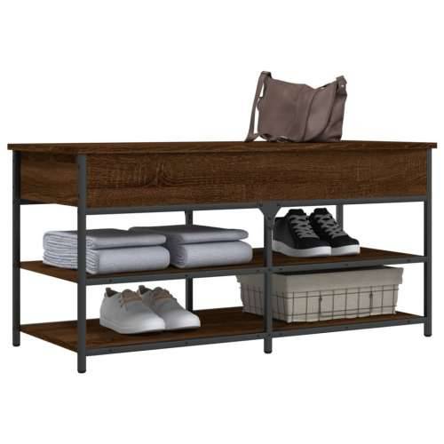 Klupa za cipele smeđa boja hrasta 100x42,5x50 cm drvena - Smeđi hrast 100 x 42.5 x 50 cm Cijena