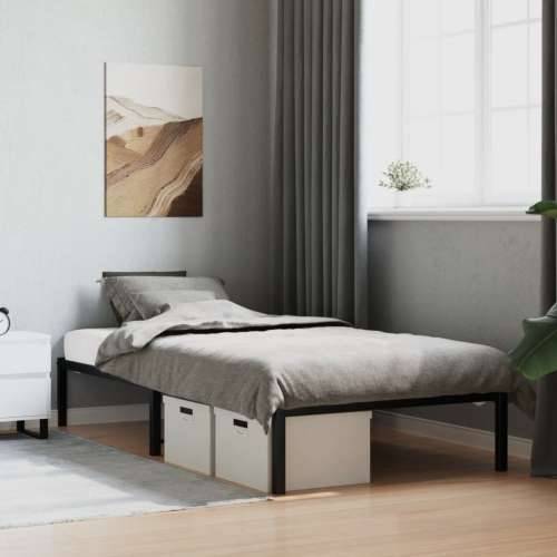 Metalni okvir za krevet crni 100x200 cm - Crna 100 x 200 cm Cijena