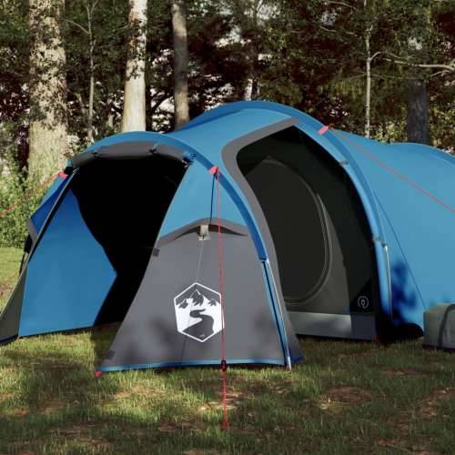 Tunelski šator za kampiranje za 2 osobe plavi vodootporni Cijena