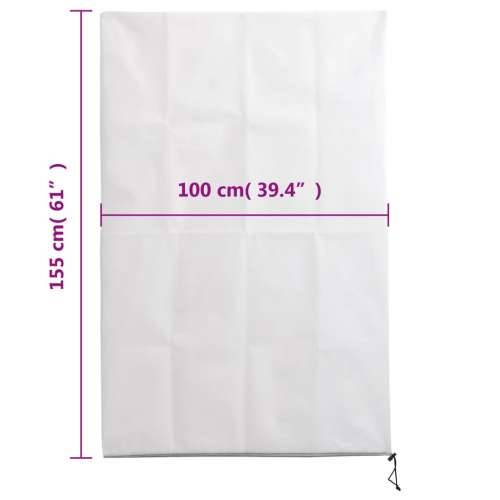 Navlake za biljke od flisa s patentom 4 kom 70 g/m² 1 x 1,55 m - Bijela 1 x 1.55 m 4 Cijena