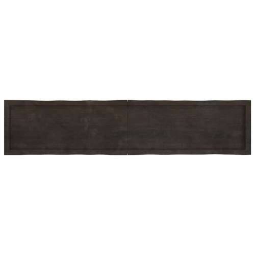 Stolna ploča tamnosmeđa 180 x 40 x (2-6) cm obrađena hrastovina - Tamno smeđa 180 x 40 x 6 cm 1 Cijena