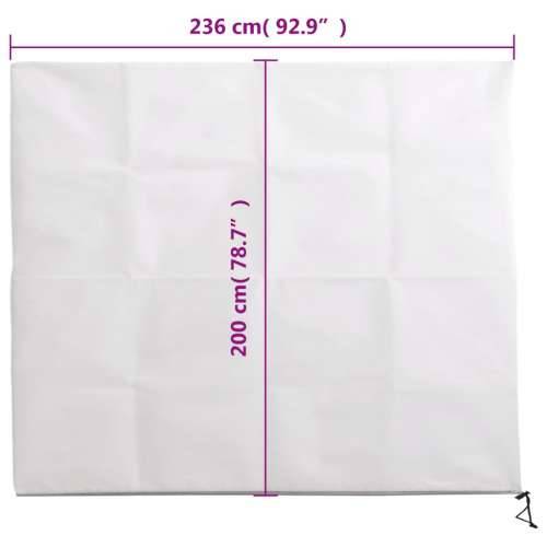 Navlaka za biljke od flisa s patentom 70 g/m² 2,36x2 m - Bijela 2.36 x 2 m 1 Cijena