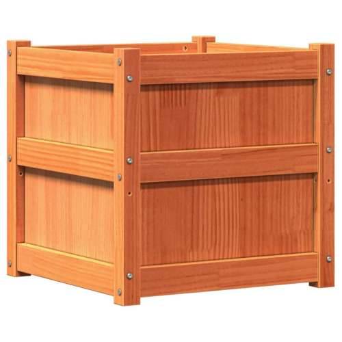 Vrtna sadilica voštano smeđe boje 50 x 50 x 50 cm od borovine - Smeđi bor 1 Cijena