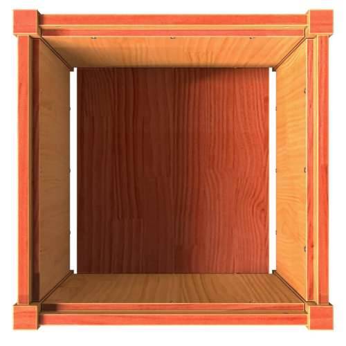 Vrtna sadilica voštano smeđe boje 50 x 50 x 50 cm od borovine - Smeđi bor 1 Cijena