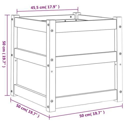 Vrtna sadilica voštano smeđe boje 50 x 50 x 50 cm od borovine - Smeđi bor 1 Cijena