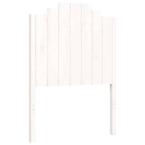 Okvir kreveta s uzglavljem bijeli mali od masivnog drva - Bijela 75 x 190 cm Cijena