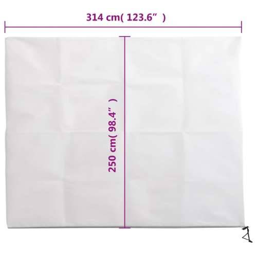 Navlake za biljke od flisa s patentom 2 kom 70 g/m² 3,14x2,5 m - Bijela 3.14 x 2.5 m 2 Cijena