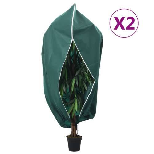 Navlake za biljke od flisa s patentom 2 kom 70 g/m² 3,93x3 m - Zelena 3.93 x 3 m 2 Cijena