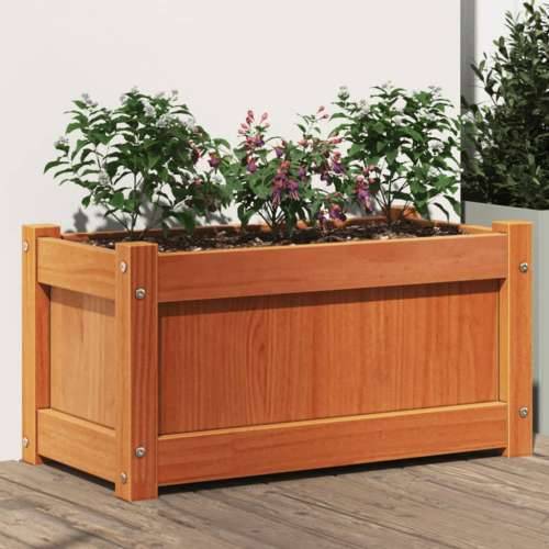 Vrtna sadilica voštano smeđe boje 60 x 31 x 31 cm od borovine - Smeđa 1 Cijena